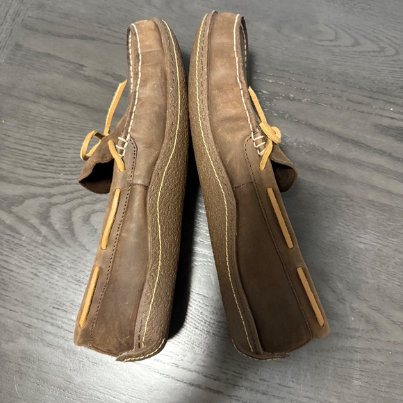 L.L.Bean Men's Handsewn Slippers, Flannel-Lined Size 11 Medium - Picture 6 of 9